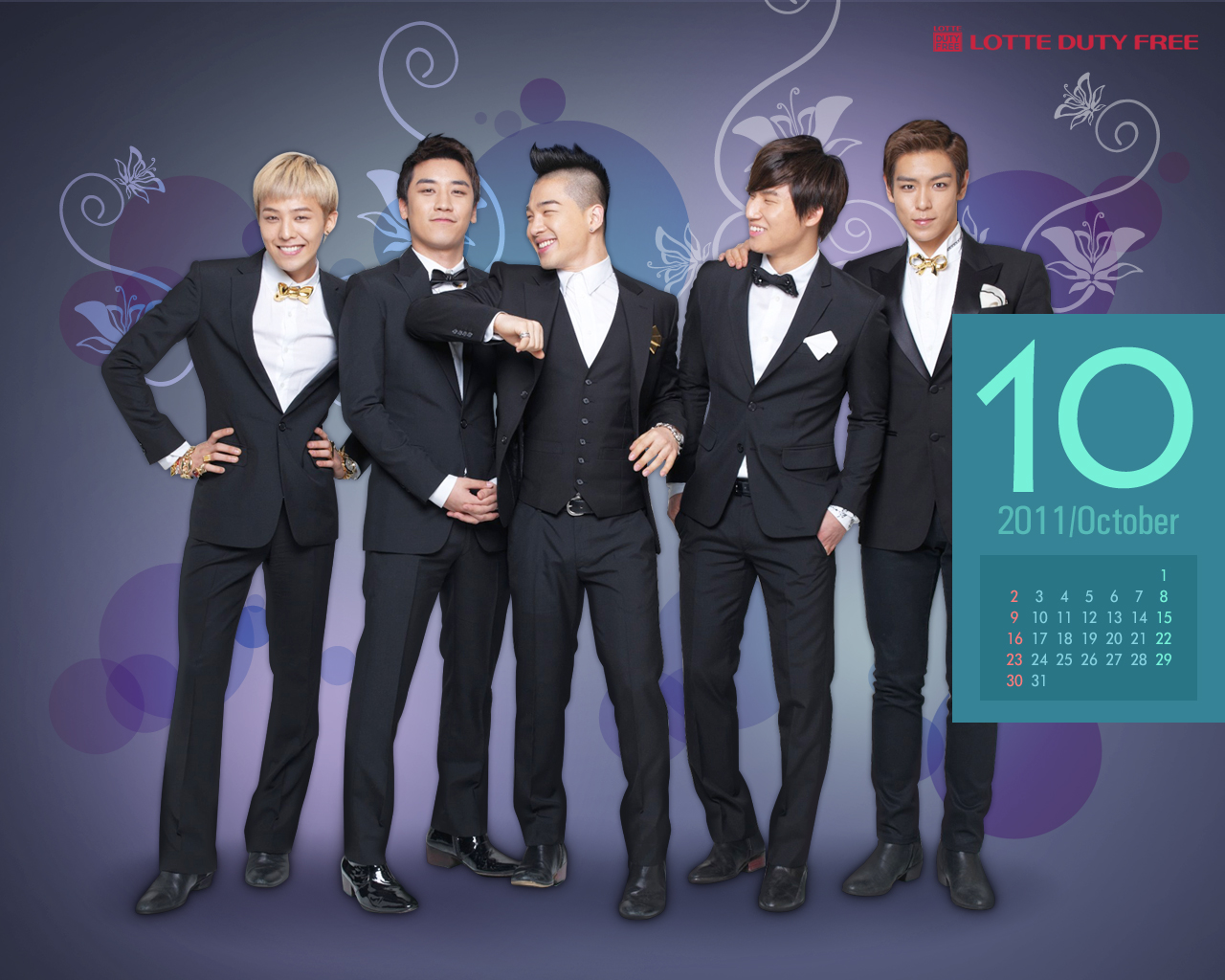 Lotte Duty Free Official 壁紙 Calendar Bigbang 壁紙 ファンポップ