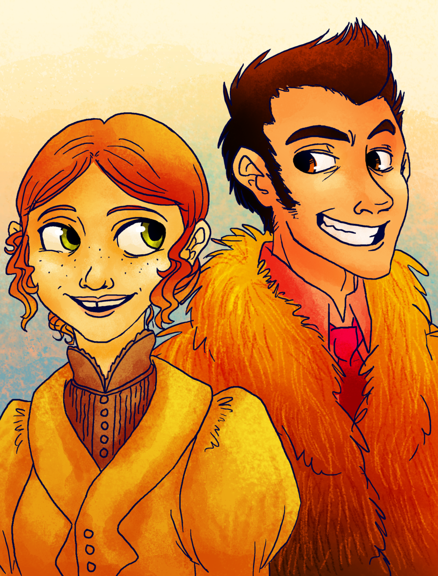 Fan Art of Lucille and Raoul for fans of A Monster In Paris. 