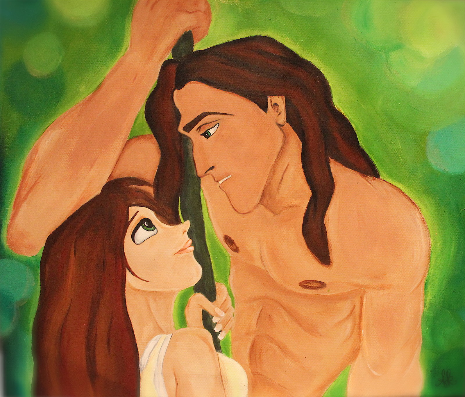 Tarzan and Jane fan Art: Tarzan and Jane.