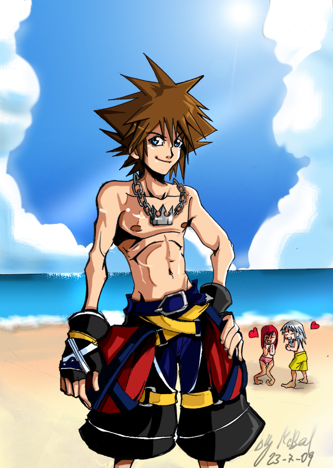 Fan Art of sora can be sexy too for fans of Sora. sora shirtless..summer .....