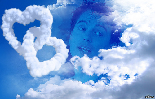  John Barrowman in the clouds.
