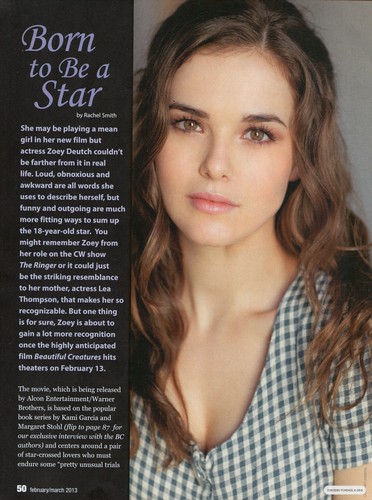 Magazine scans: Justine (February/March 2013)