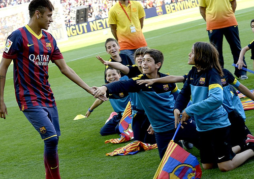  Neymar at Barcelona@