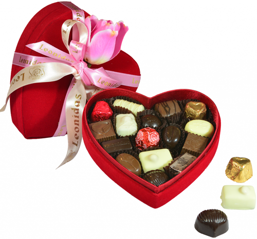 Sweet Brown Chocolate in heart box