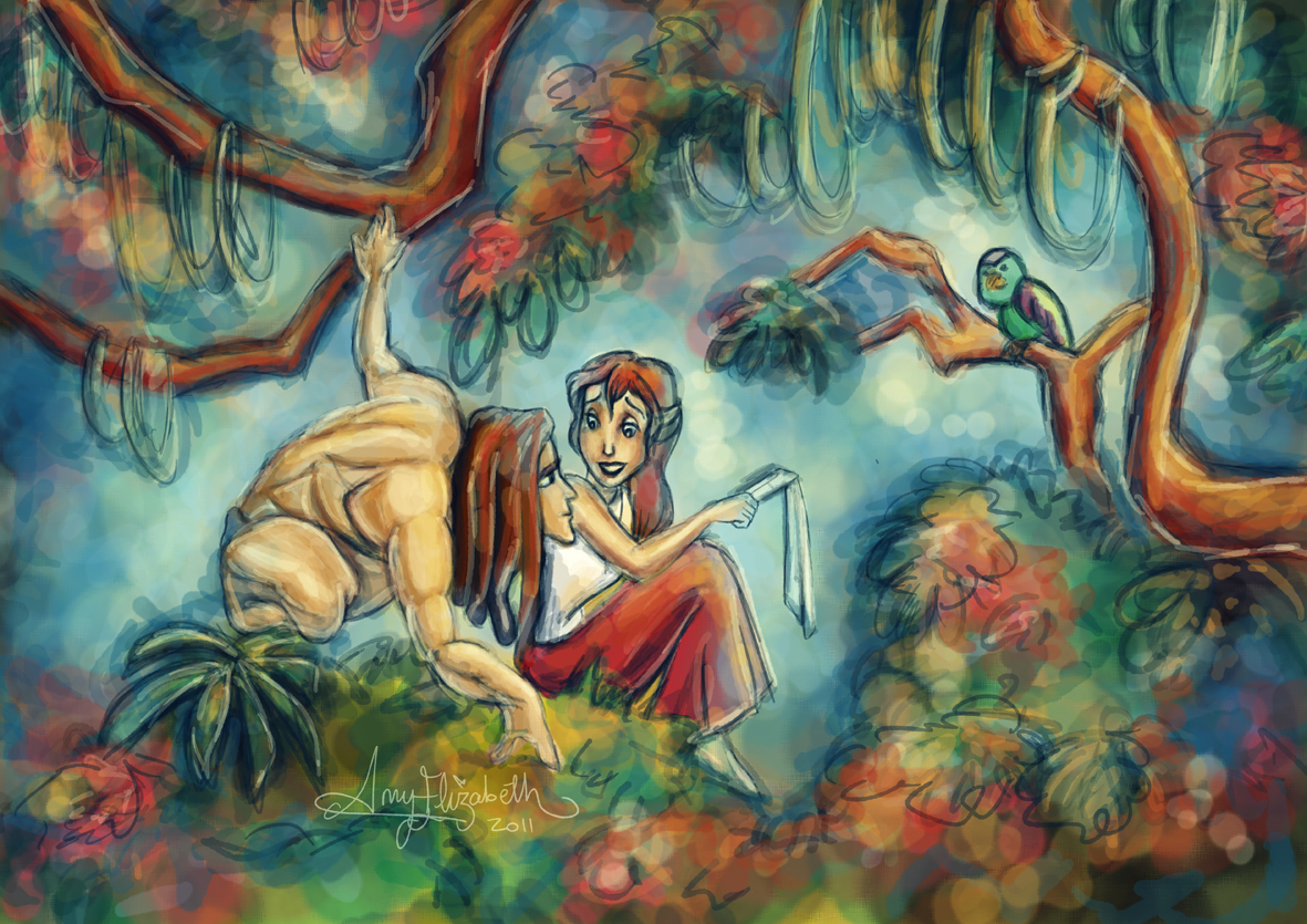 Tarzan and Jane অনুরাগী Art: Tarzan and Jane.