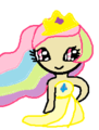 princess celestia as a PowerPuffGirl - my-little-pony-friendship-is-magic fan art