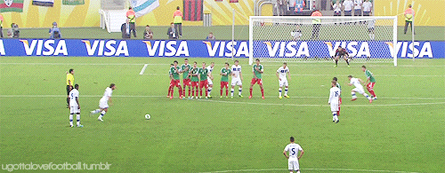 Andrea Pirlo - free kick against Mexico 2013