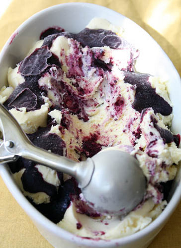  Blue bosbes, blueberry Ice-Cream