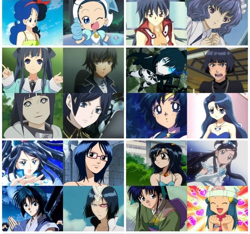 Blue Haired Anime Characters - Anime Fan Art (34758214) - Fanpop