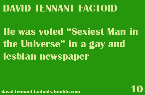 David Tennant Factoids ❤