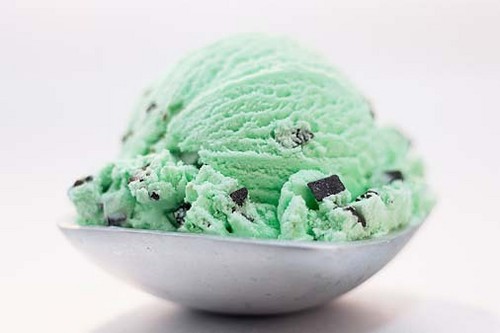  Green Mint 초콜릿 Chip 아이스크림