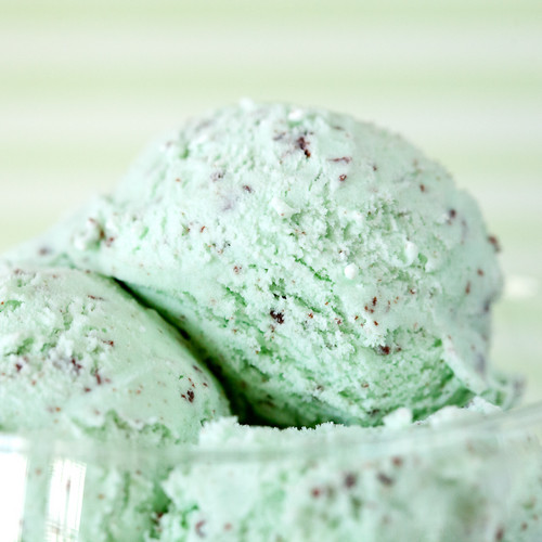  Green Mint Chocolate Chip Ice-Cream