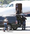 Justin getting ready to board a private jet in Burbank (June 19) - beliebers photo