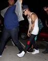 Justin leaving Kanye West’s album listening party at Milk Studios on June 14, 2013 - beliebers photo