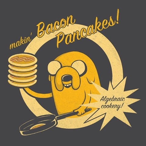  Makin' bacon, toucinho Pancakes!