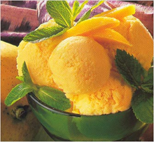  orange mango Eis