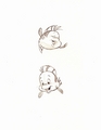 Walt Disney Sketches - Flounder - walt-disney-characters photo