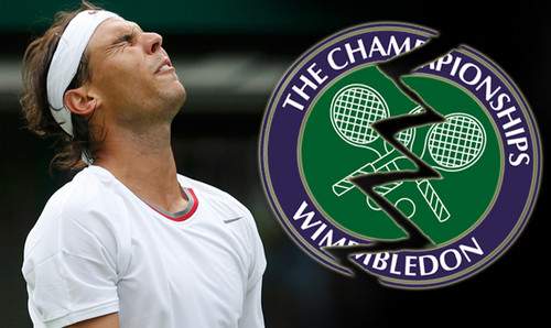  Rafael Nadal says goodbye to Wimbledon in the first round.