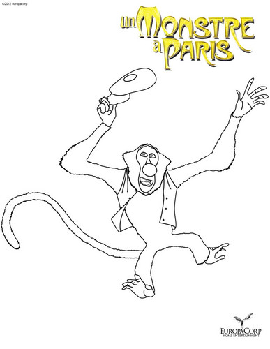 A Monster in Paris Coloring Page