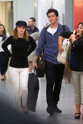Emma Watson And Her Boyfriend Will Adamowicz Touch Down In New York City On June, 24