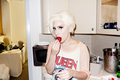 Gaga by Terry Richardson: Gaga eating a strawberry - lady-gaga photo