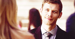  Klaus and Caroline looking at each other