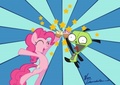 Pinkie and GIR!! - my-little-pony-friendship-is-magic photo