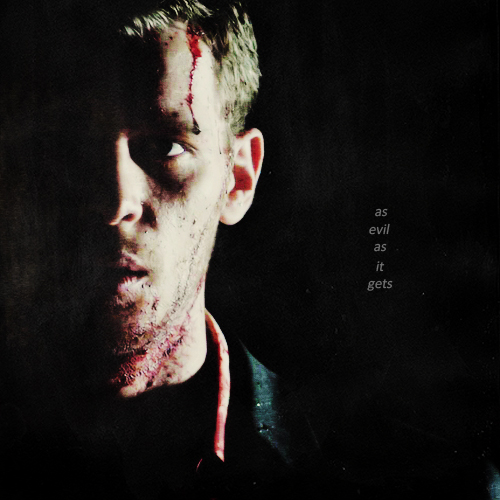 as evil as it gets; a Klaus Mikaelson mix