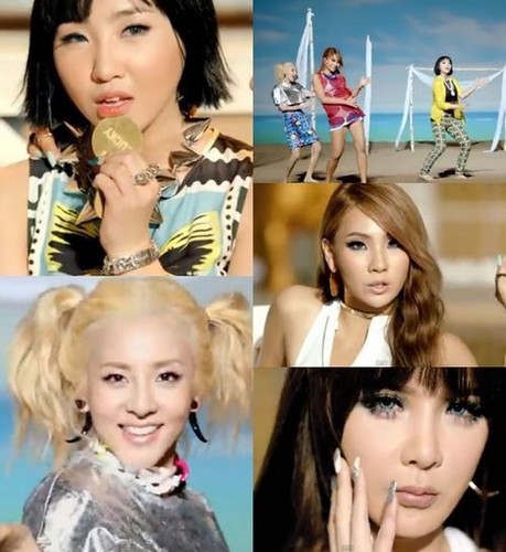  2NE1 - Falling in l’amour M/V screencaps
