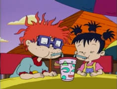  Chuckie & Kimi sharing a drink