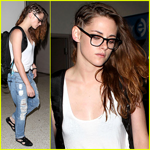  Kristen arriving back in L.A. July 5,2013
