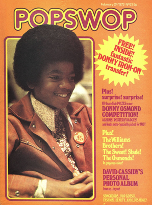 Michael On The Cover Of The February 24, 1973 Issue Of "Popstar" Magazine