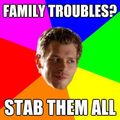 klaus and his family problems - the-vampire-diaries fan art