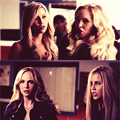 A friendship that te want to happen; Rebekah and Caroline.