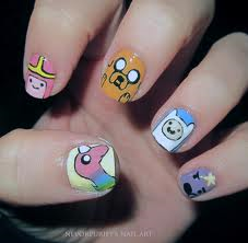  Adventure time nail art 3