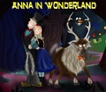 Anna in Wonderland - frozen fan art