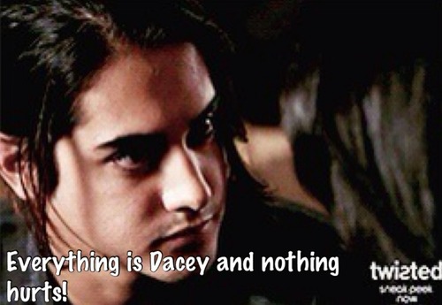 Dacey doesn't hurt! 