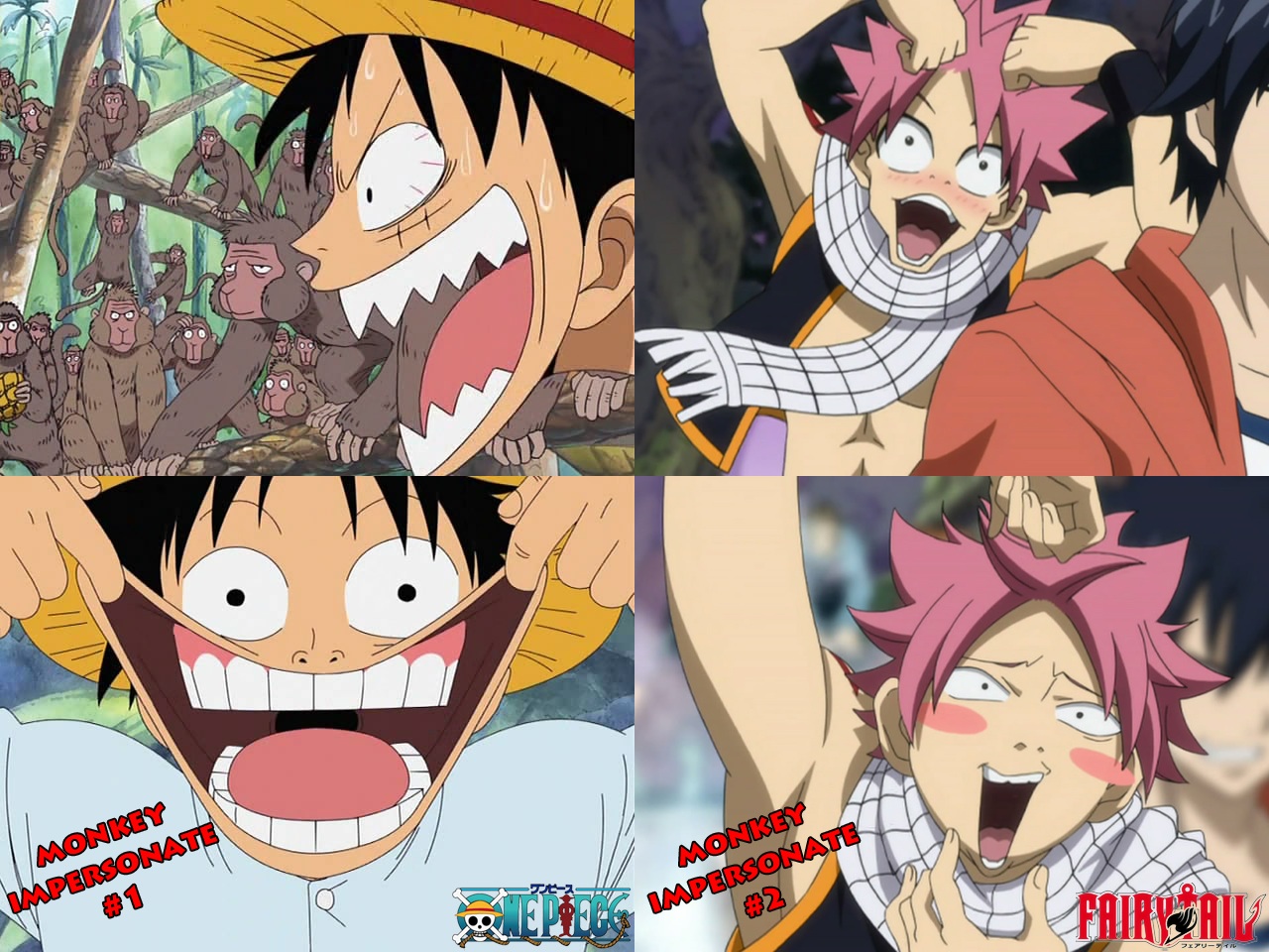 Anime loverz Photo: Fairy tail and one piece.