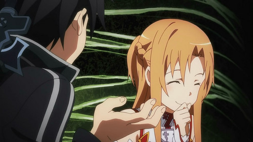 Happy Asuna or is it laughing Asuna?
