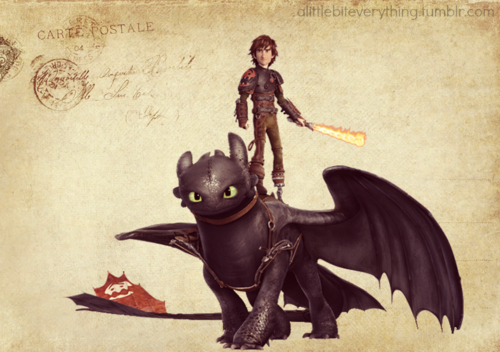  Hiccup and Toothless from HTTYD 2