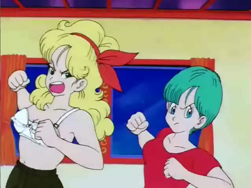  Launch and Bulma are changing their clothes... (Dragon Ball Screenshots)