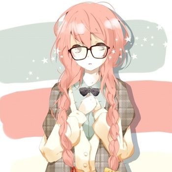  animé Girl With Glasses