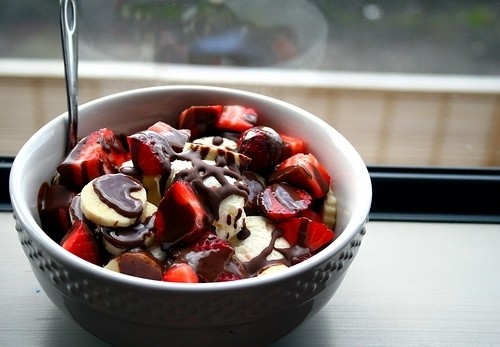  chokoleti Covered Strawberries & Bananas