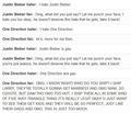 Different reactions to hate - Beliebers & Directioners - one-direction photo