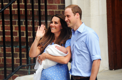 Duke and Duchess of Cambridge and their baby. <3