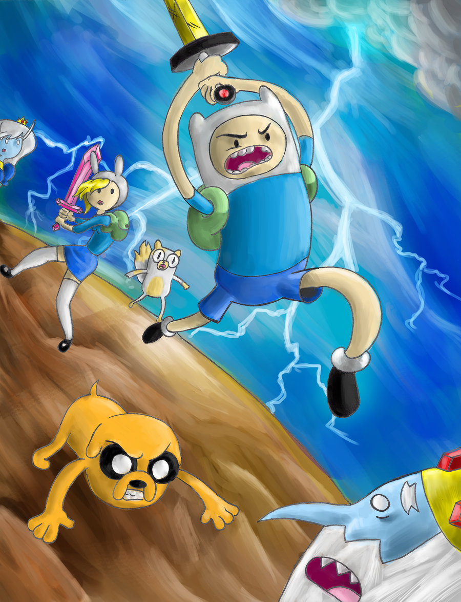 Epic battle Adventure Time With Finn and Jake Fan Art. www.fanpop.com. 