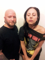 Gaga at a Tattoo Shop in Chicago showing her new septum piercing - lady-gaga photo