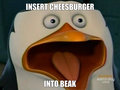 Insert Cheesburger - penguins-of-madagascar fan art