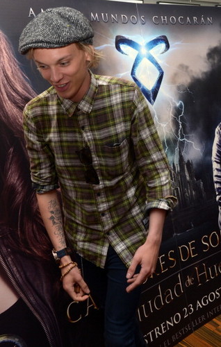 Jamie Campbell Bower at ‘MORTAL INSTRUMENTS’ fan event in Barcelona (June 27, 2013)