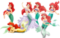 Mermaid Ariel Evolution - disney-princess photo